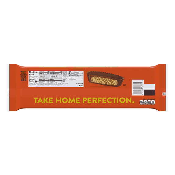 REESE'S Milk Chocolate Peanut Butter Cup Snack Size Bar 12-Pack, 6.6 oz (Pack of 2)
