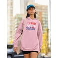 thumbnail image 2 of Red White And Blesed Hoodie Women -Image by Shutterstock, Female XX-Large, 2 of 4
