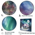 thumbnail image 3 of Designart "Winter Charm Of The Northern Lights III" Northern Lights Floater Framed Wall Art Living Room, 3 of 5