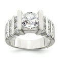 thumbnail image 1 of 925 Sterling Silver Cubic Zirconia Cz Ring, 1 of 6