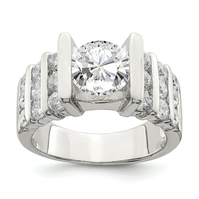 925 Sterling Silver Cubic Zirconia Cz Ring