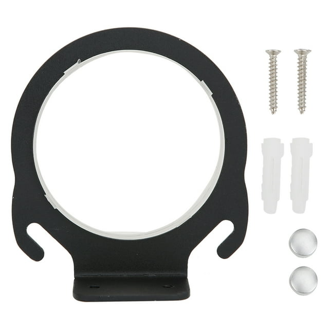 Organizador de secador de pelo de aluminio, ligero y sin agujeros, accesorio de hardware (9481BS, negro mate)