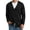 08-Black, variant on Iceglad Men's Vintage Striped Long Sleeve Button Down Cardigan Sweater with V Neck Knitted Sweaters