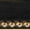 Black Square with Gold Beads, variant on ArtToFrames 16" x 16" Black Square with Gold Beads Picture Frame, 16x16 inch Black Wood Poster Frame (WOM-5021), Pack