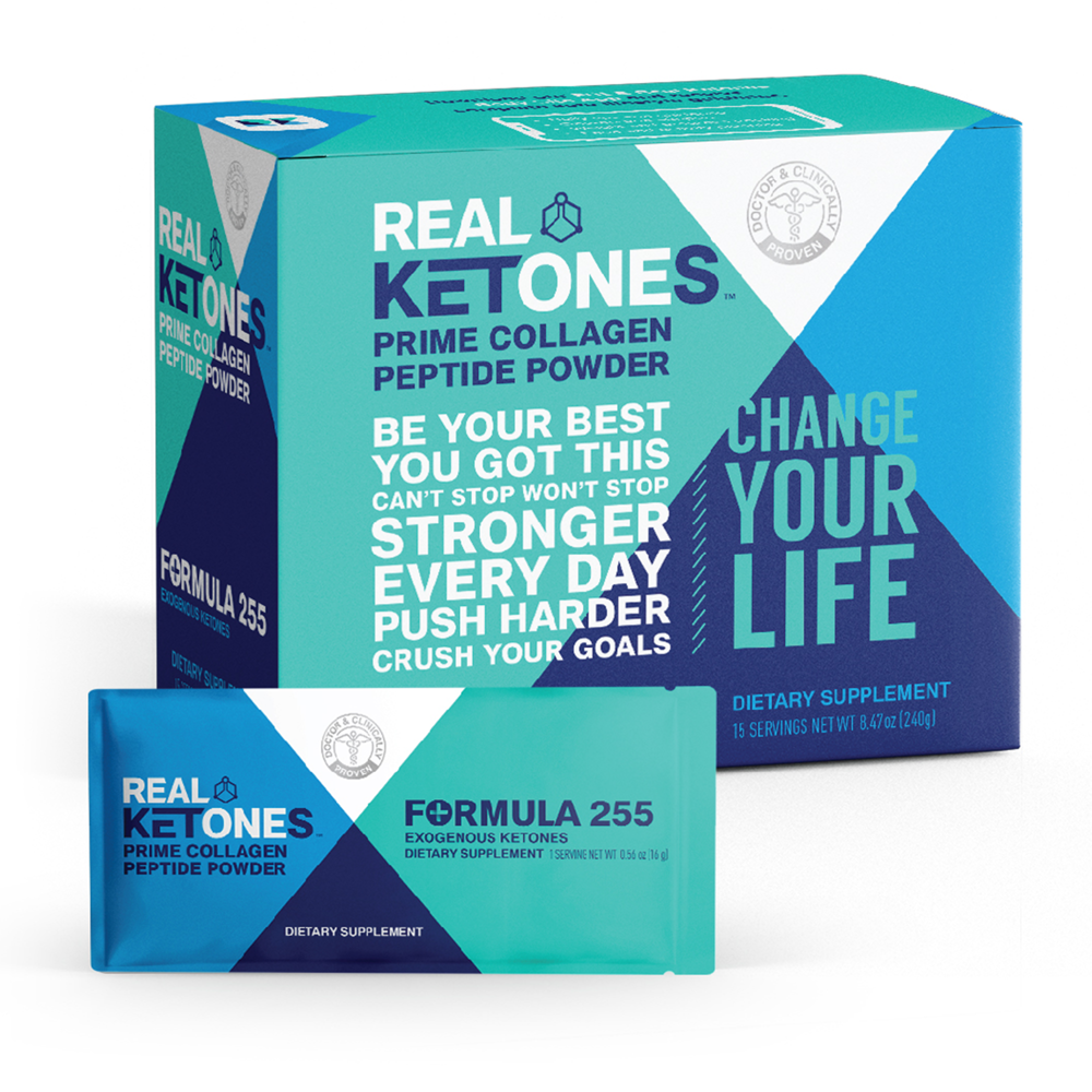 Real Ketones BHB+MCT Collagen Powder, 15 Count