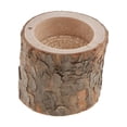thumbnail image 4 of GUOOL Wood Tealight Candle Holder Natural Tree Stump Candlestick for Home Table Decor 5cm, 4 of 6