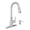 Spot Resist Stainless, variant on Moen Nolia Spot Resist Stainless One-Handle High Arc Kitchen Faucet with Pull Down Sprayer and Soap Dispenser, Kitchen Sink Faucet Featuring Power Boost Technology, 87071SRS