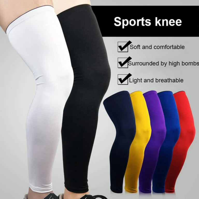 Buy Skylety Compression Leg Sleeve Full Length Leg Sleeves Sports Cycling Leg  Sleeves for Men Women, Running, Basketball (4 Pieces,Black and White,XL)  Online at Low Prices in India 