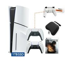 PlayStation 5 Disc Edition FINAL FANTASY XVI Bundle, an Additional Mytrix Upgraded PS5 Controller with Remappable Back Paddles and Turbo Function, and Hard Shell Controller Case - PS5 Console