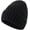 Black, variant on Women's Rib Knit Cuffed Beanie Hat Stretch Acrylic Winter Hat Thick Warm Snow Ski Cap
