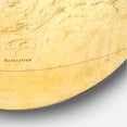 thumbnail image 3 of Designart 'Vintage Classic Map ' Modern wall clock, 3 of 6