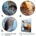 thumbnail image 3 of Designart "Rhinoceros on the Hunt Grey and Mighty" Animals Canvas Wall Art - Modern Grey Rhinoceros Entryway Wall Art, 3 of 6