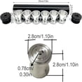 thumbnail image 2 of YWIYIUD 1PC Durable FuelFilter AluminumFilter Kit compatibility with various fuelLines Automotive Accessories Designed with filter trap 0.5 x 28 and 0.6 x 24 thread size and multiple caps, 2 of 8