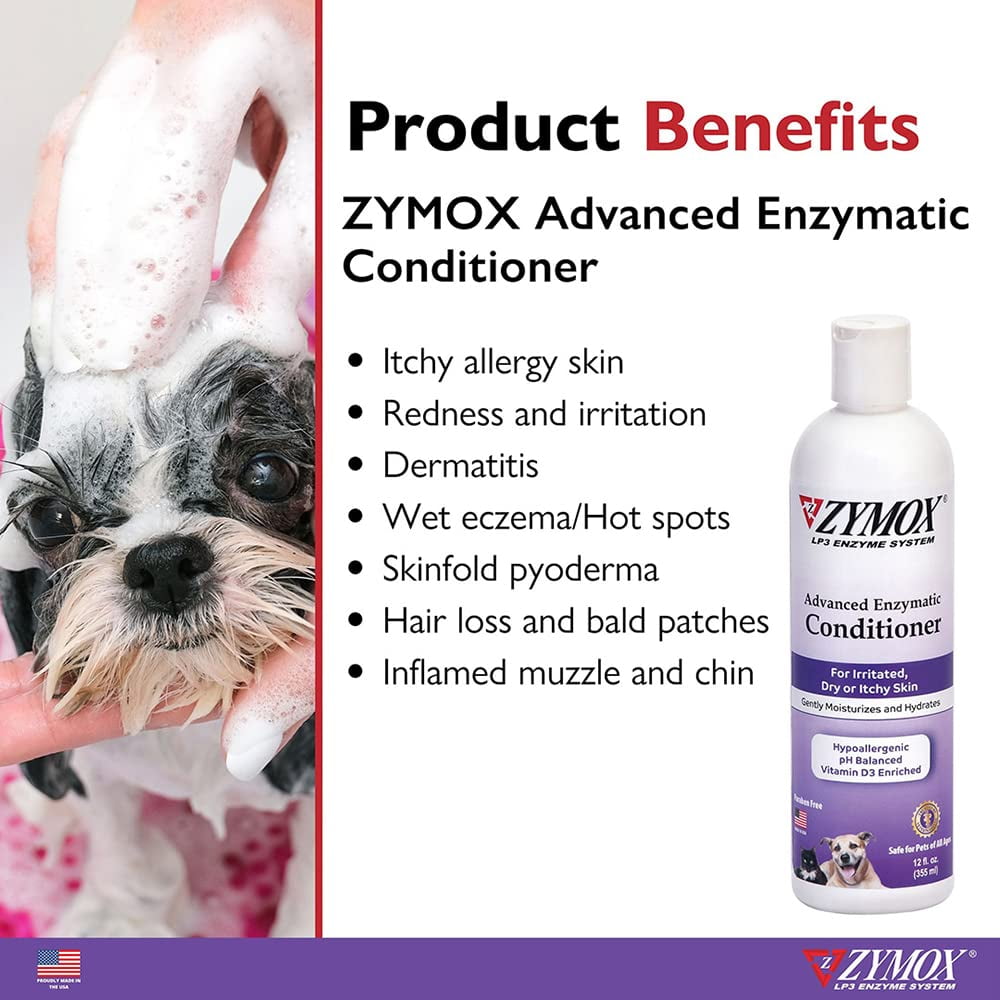 Enzymatic Leave On Conditioner for Pets 12oz. Conditions Detangles Soothes Moisturizes Coat Suitable for Animals of All Ages Walmart