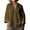 Army Green, variant on cocolona Button Down Oversized Shirts Loose 3/4 Sleeve Lapel Blouses Solid Color Casual Tops