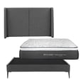 thumbnail image 1 of Colchón Matrimonial Trini + Cabecera Milan + Base Cama Slim Gris, 1 of 13