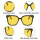 thumbnail image 3 of Gafas anti-ultravioleta de estilo coreano con personalidad de tendencia retro, hechas de PC, 3 of 5