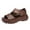 Brown, variant on asddcavvf Thick Soled Platform Shoes For Women Open Toed Fish Mouth Shoes Summer Casual Retro Straps