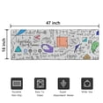 thumbnail image 5 of Math Equations Geometric Shapes White Pattern Door Rugs,Washable Non Slip Door Mats Indoor,Decorative Door Mats,Entry Mat Indoor for Entrance,Bedroom,Kitchen,Bathroom,16"x47", 5 of 6