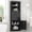 Black, variant on Black Triangle Tall Cabinet with 3 Drawers and Adjustable Shelves for Bathroom, Kitchen or Living Room, MDF Board with Painted Finish (Black)