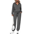 thumbnail image 2 of Sweat Sets for Women 2 Piece Zip Up Hoodie and Sweat Pants Set fall Jogger Sweatpants Long Sleeve Tracksuit S, 2 of 6