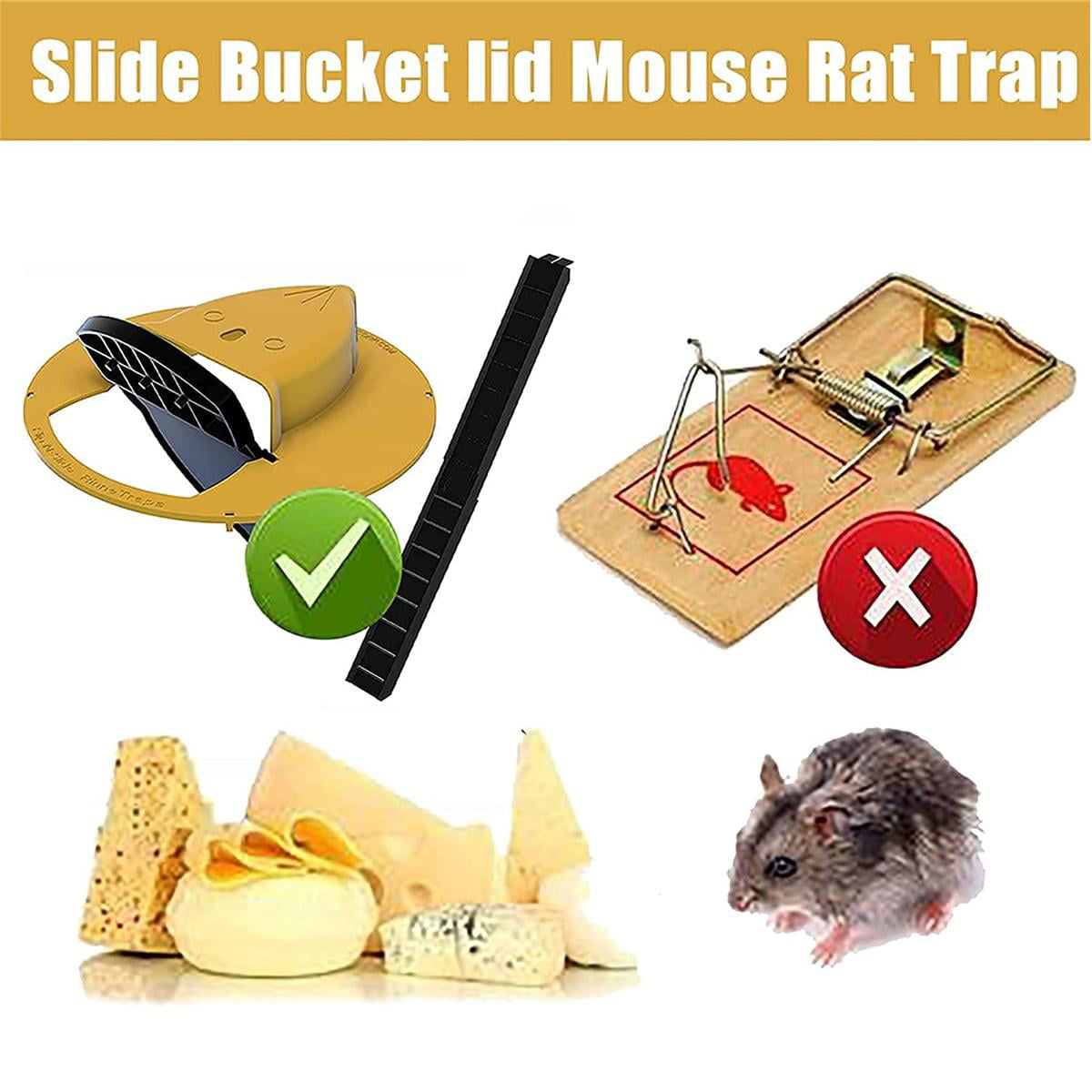 Details about    Bucket Lid Mouse Trap Automatic Mouse Trap 5 Gal Buckets Compatible 
