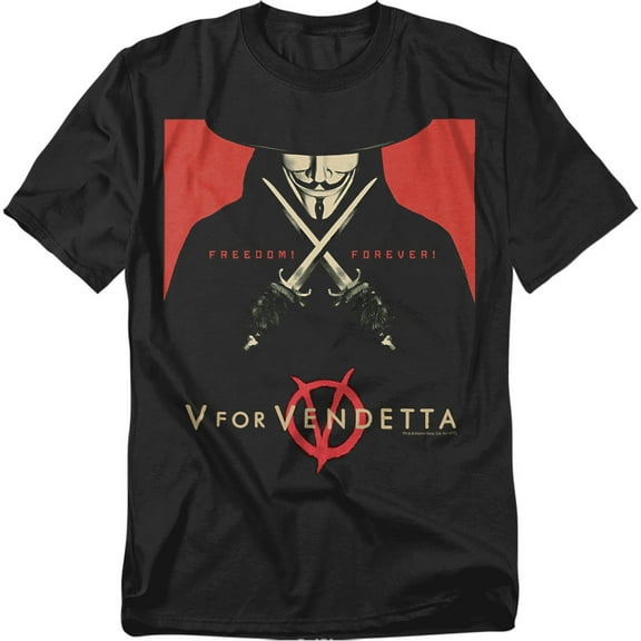 V For Vendetta T-Shirt Freedom Forever Unisex Graphic Tee For Men & Women