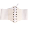 thumbnail image 2 of Aunavey Women’s Elastic Costume Waist Belt Lace-up Tied Waspie Corset Belts Bustiers, 2 of 4
