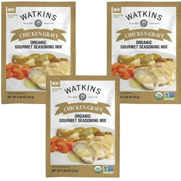 Watkins Chicken Gravy Mix 0.85 oz (Pack of 3)