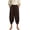 Brown, variant on Men's Medieval Pirate Pants Linen Renaissance Viking Costume Trousers Baggy Harem Linen Pants for Cosplay
