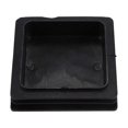 thumbnail image 4 of 100mm x 100mm Plastic Ribbed Square End Caps Cover Tube Inserts 2 Pcs, 4 of 5