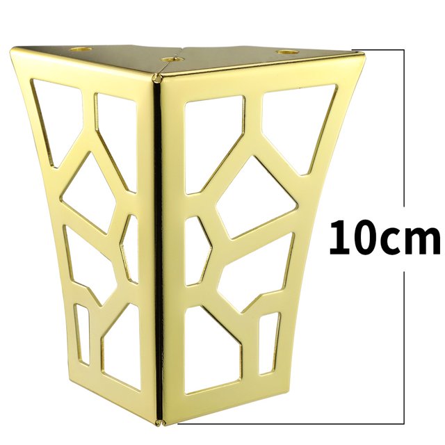 Patas de muebles de hardware con patrón hueco, patas de mesa de centro de metal, patas de gabinete de TV de estilo clásico, patas de flores de red