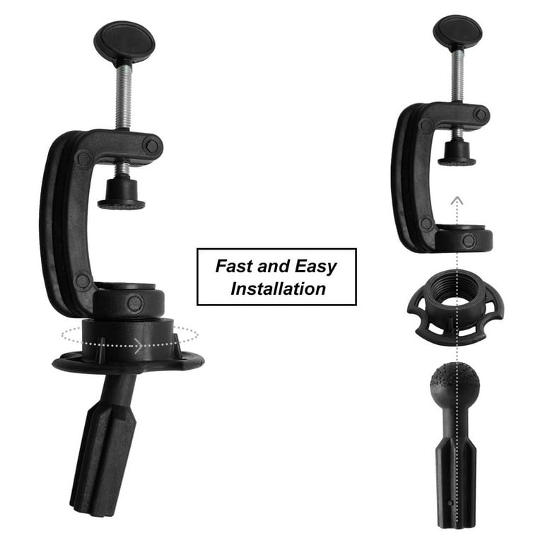 Teenitor Wig Mannequin Head Stand, 2 Pack Cosmetology Manikin Stand  Mannequin Head Holder Clamp Black Wig Stand Holder