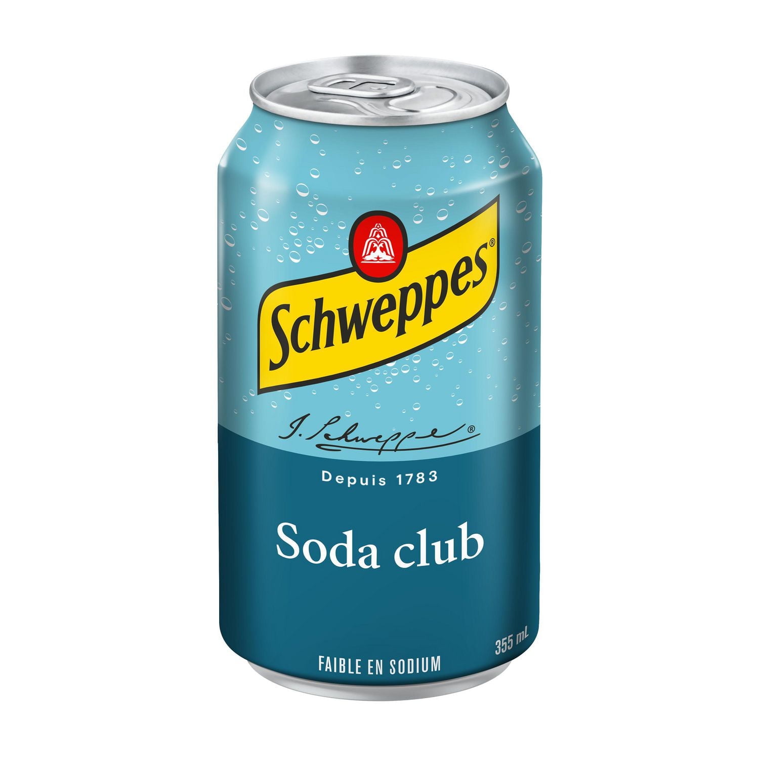 Schweppes Club Soda 12 x 355 mL, Cans, 12x355mL
