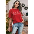 thumbnail image 6 of Christmas Tree Shirt for Women Merry Christmas Printed T-Shirts Short Sleeve Holiday Tee Xmas Gift Tops, 6 of 6