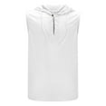 thumbnail image 4 of uikmnh Tank Tops Men,Male Bottoming Shirt Solid Color Tie Retro Sleeveless V Neck Vest,Mens Tank Top(Color:White,Size:S), 4 of 5