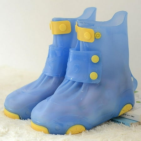 

Merotable Outdoor Reusable Children s Rain Boots Shoe Covers Thickened Silicone Shoe Cover Waterproof Rain Boots Anti-slip