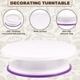 thumbnail image 3 of Dsseng 35Pcs Cake Decorating Kit for Cake Cupcake Decorations Sturdy Rotatable Cake Stand Decor Kit Anti Slip Stable Baking Decorating Supplies for Home Shop Use, 3 of 10