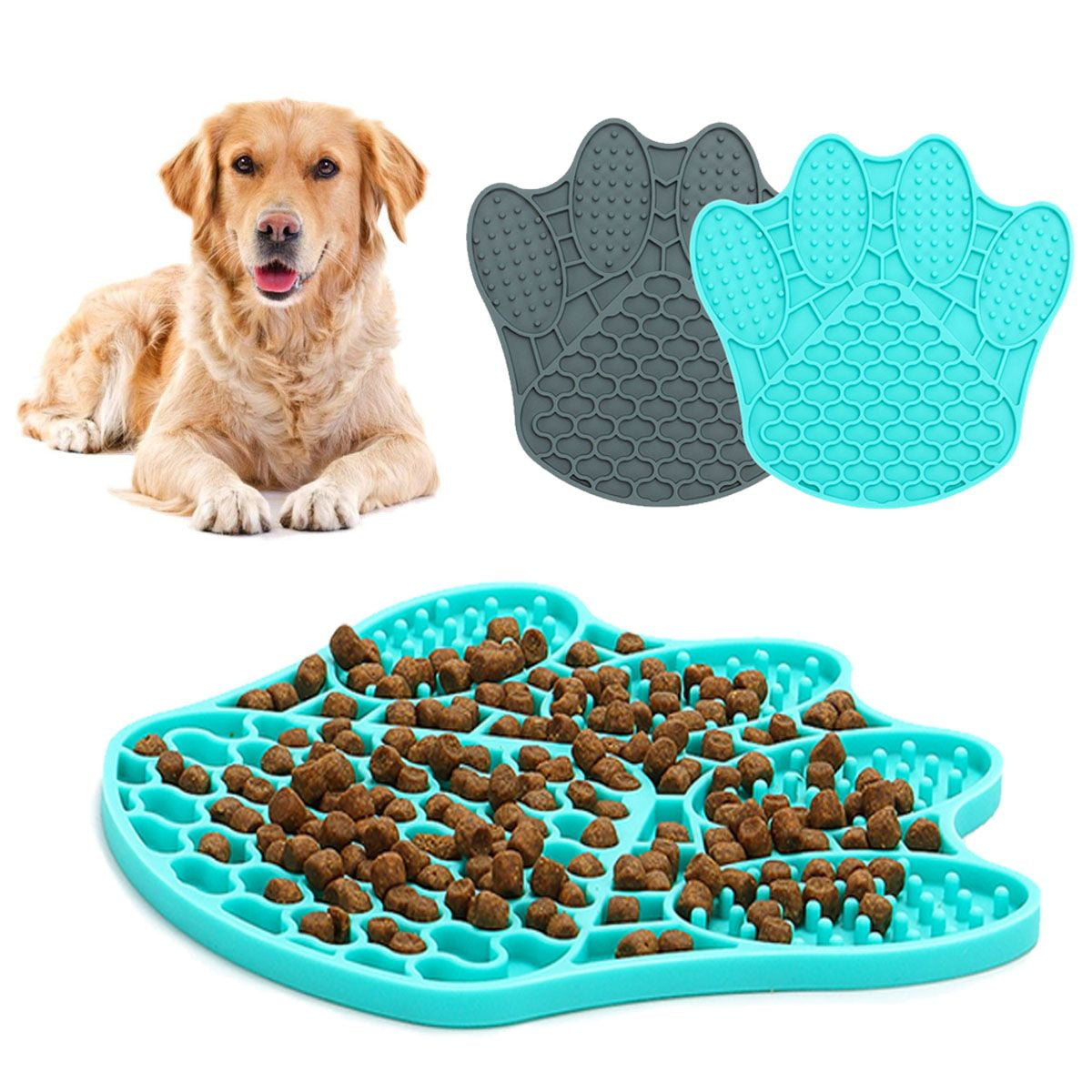 multifunctional dog lick mat with slow feed bowl – petslowfeeders