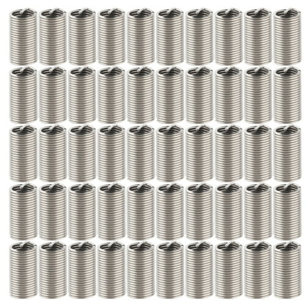 

50Pcs Thread Inserts Male Female Reducing Nut Repair Tool Stainless Steel Fastener M10x1.253D