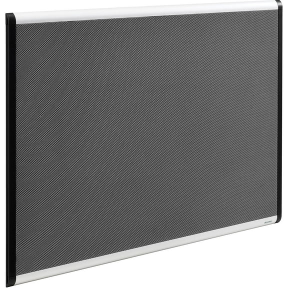 Global Industrial Fabric Mesh Bulletin Board, 36"W x 24"H, Gray