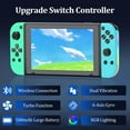 thumbnail image 5 of Switch Controller for N-Switch, Wireless Controllers (L/R) With LED Support Vibration/WakeUp Function/Motion Control,Blue Green, 5 of 8