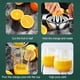 thumbnail image 5 of Exprimidor de limón de acero inoxidable | Prensa manual de cítricos con recipiente de tazón | Extractor de jugo de frutas de alta resistencia para limones, naranjas, limas | Fácil de limpiar, 5 of 5
