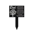 thumbnail image 2 of Grave Decorations, Outdoor Metal Decor, Gravesite Decorations Cemetery, Loss of Mother Sympathy Gifts, 10X6 Inch Black Engraved Memorial Stake, Rust Resistant Decorative Marker, 2 of 7