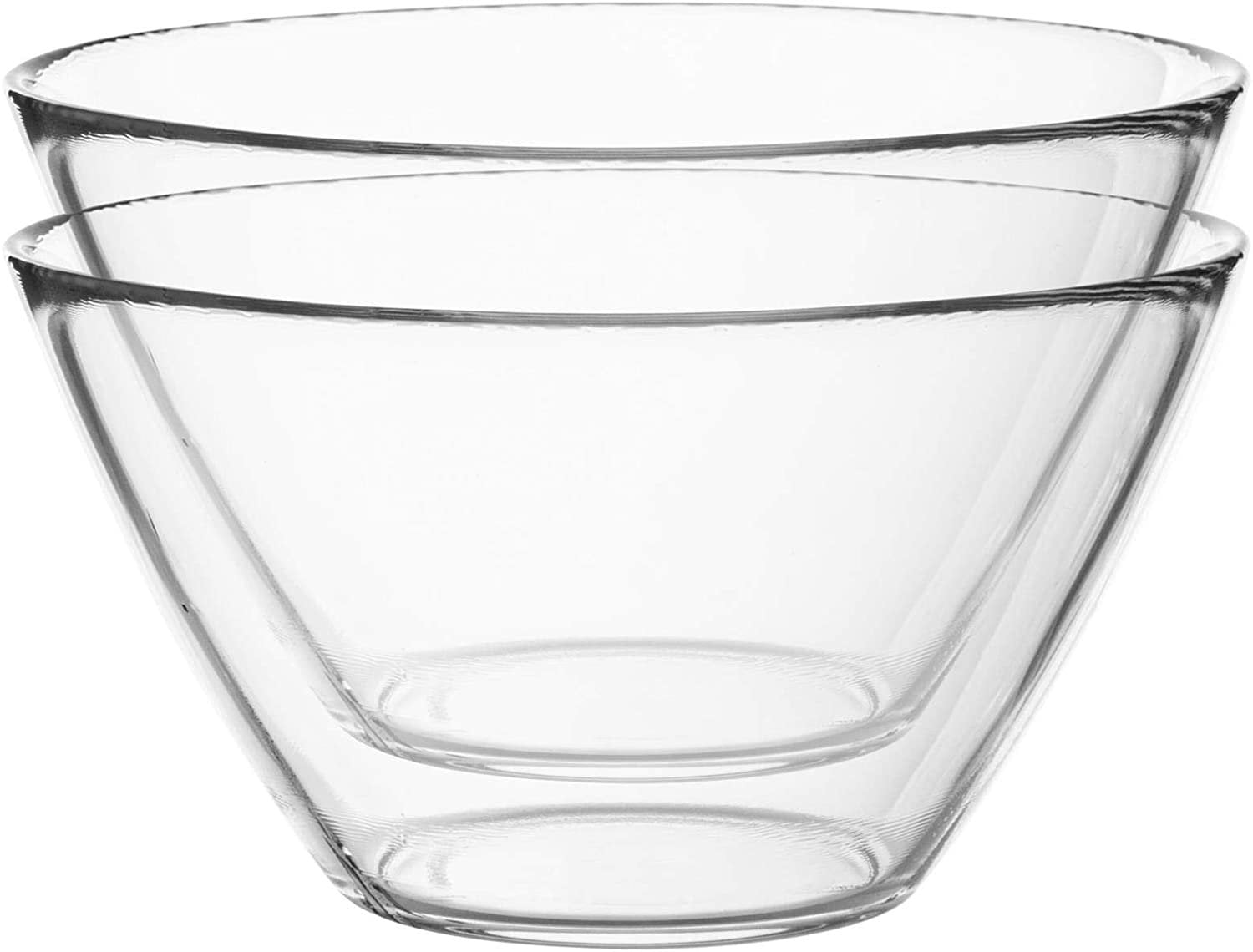 Luminarc Cosmos Tempered Clear Glass Mixing Bowls Kitchen Food Microwave Safe 