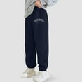 thumbnail image 5 of Toddler Sweat Pants Boys Sweats Boys Fleece Athletic Sweatpants Kids Active Jogger Pants Running Jogging Pants with Pockets Navy 3-4 Years, 5 of 8