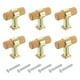 thumbnail image 1 of Uxcell 6 Pcs T Bar Tiradores de Cajón de Madera con Agujero Único y Tornillos, Madera/Dorado, 1 of 6