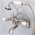 thumbnail image 1 of Water Creation F6-0009-02-PL Robinet de Baignoire Vintage Classique Réglable au Centre - Nickel Brossé et Gris, 1 of 1