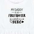 thumbnail image 4 of Inktastic My Daddy is a Firefighter and a Hero Girls Baby Dress, 4 of 5