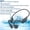 Black No memory, variant on IPX8 Waterproof Bone Conduction Headphones Bluetooth 32GB MP3 Swim Sports Wireless Earphone with Mic HiFi Bass Music Stereo (Black)